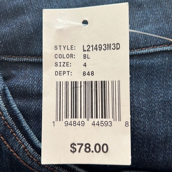 Wit & Wisdom High Rise Skinny Distressed Raw Hem Denim Jean - Picture 11 of 15